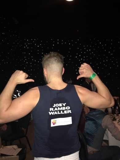 Conrad's Joey Waller 'helping to knock out cancer' UWCB x Cancer Research UK