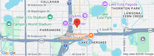 Map showing Florida office location